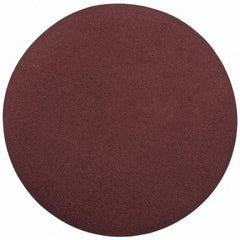 Merit Abrasives - 20" Diam, 100 Grit Aluminum Oxide Adhesive PSA Disc - Medium Grade, Black, Cloth Backing, Flexible, Use with Stationary Disc Sanders - Benchmark Tooling