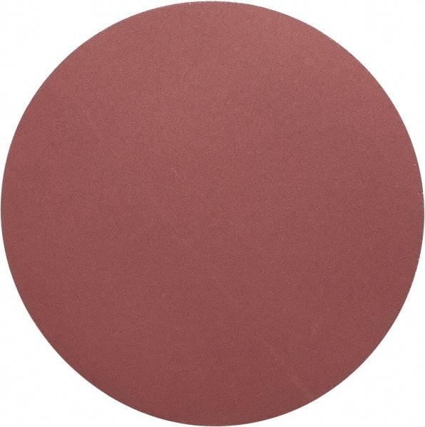 Merit Abrasives - 20" Diam, 120 Grit Aluminum Oxide Adhesive PSA Disc - Medium Grade, Black, Cloth Backing, Flexible, Use with Stationary Disc Sanders - Benchmark Tooling
