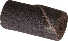 Merit Abrasives - 1/2" Max Roll Diam x 1" OAL, 60 Grit Aluminum Oxide Straight Cartridge Roll - 1/8" Pilot Hole Diam, Medium Grade - Benchmark Tooling