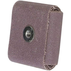Merit Abrasives - 80 Grit, Medium Grade, Aluminum Oxide Square Pad - 2" Long x 2" Wide x 1/2" Thick - Benchmark Tooling