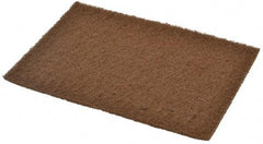 Merit Abrasives - Medium Grade, Aluminum Oxide Hand Pad - Brown, 6" Wide x 9" Long, Nonwoven - Benchmark Tooling