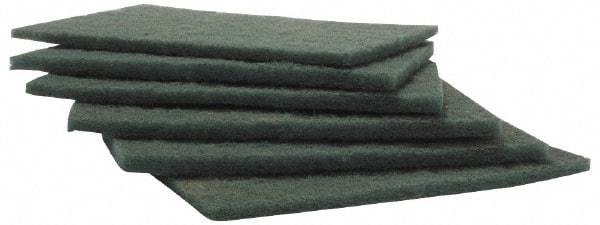 Norton - Very Fine Grade, Aluminum Oxide Hand Pad - Green, 6" Wide x 9" Long, Nonwoven - Benchmark Tooling