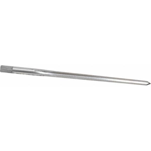 Made in USA - #4 Pin, 0.2604" Diam, 0.2071" Small End, 17/64" Diam Straight Shank, 2-9/16" Flute, Taper Pin Reamer - Benchmark Tooling