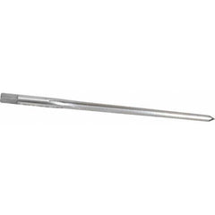 Made in USA - #4 Pin, 0.2604" Diam, 0.2071" Small End, 17/64" Diam Straight Shank, 2-9/16" Flute, Taper Pin Reamer - Benchmark Tooling
