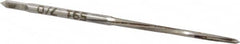 Made in USA - #7/0 Pin, 0.0666" Diam, 0.0497" Small End, 5/64" Diam Straight Shank, 13/16" Flute, Taper Pin Reamer - Benchmark Tooling