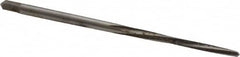 Made in USA - #6/0 Pin, 0.0806" Diam, 0.0611" Small End, 3/32" Diam Straight Shank, 15/16" Flute, Taper Pin Reamer - Benchmark Tooling