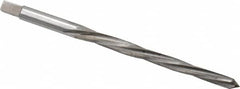 Made in USA - #2/0 Pin, 0.1462" Diam, 0.1137" Small End, 5/32" Diam Straight Shank, 1-9/16" Flute, Taper Pin Reamer - Benchmark Tooling