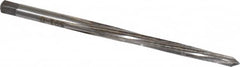 Made in USA - #0 Pin, 0.1638" Diam, 0.1287" Small End, 11/64" Diam Straight Shank, 1-11/16" Flute, Taper Pin Reamer - Benchmark Tooling