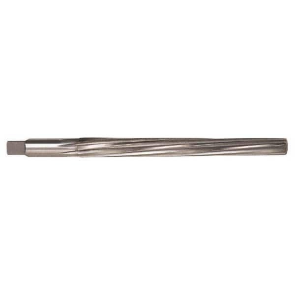 Alvord Polk - #10 Pin, 0.7216" Diam, 0.5799" Small End, 5/8" Diam Straight Shank, 6-13/16" Flute, Taper Pin Reamer - Benchmark Tooling