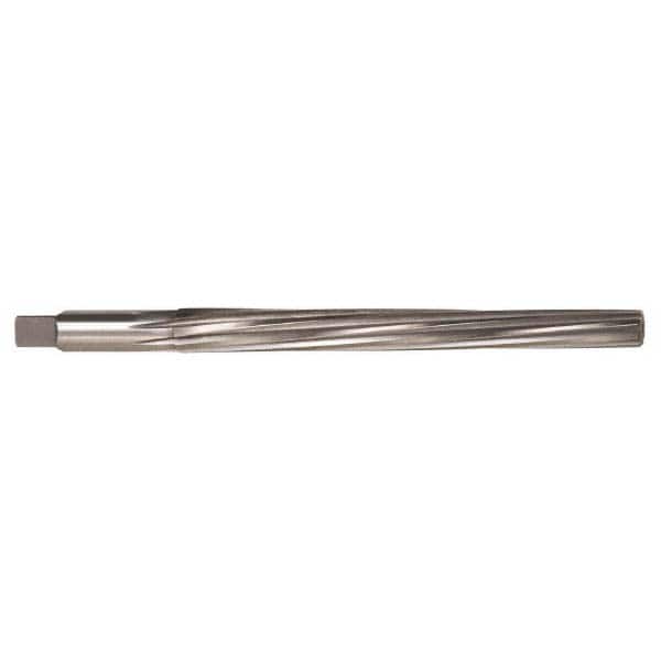 Alvord Polk - #4/0 Pin, 0.1142" Diam, 0.0869" Small End, 1/8" Diam Straight Shank, 1-5/16" Flute, Taper Pin Reamer - Benchmark Tooling