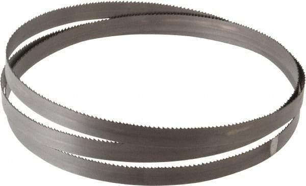 Starrett - 10 to 14 TPI, 5' 5" Long x 1/2" Wide x 0.025" Thick, Welded Band Saw Blade - Bi-Metal, Toothed Edge, Raker Tooth Set, Contour Cutting - Benchmark Tooling