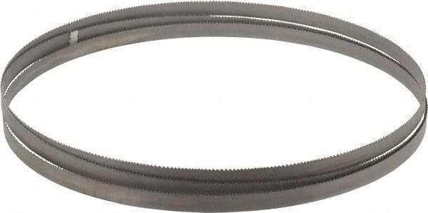 Starrett - 10 to 14 TPI, 8' 11" Long x 1/2" Wide x 0.025" Thick, Welded Band Saw Blade - Bi-Metal, Toothed Edge, Raker Tooth Set, Contour Cutting - Benchmark Tooling