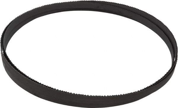 Starrett - 8 to 12 TPI, 12' 6" Long x 1/2" Wide x 0.025" Thick, Welded Band Saw Blade - Bi-Metal, Toothed Edge, Raker Tooth Set, Contour Cutting - Benchmark Tooling