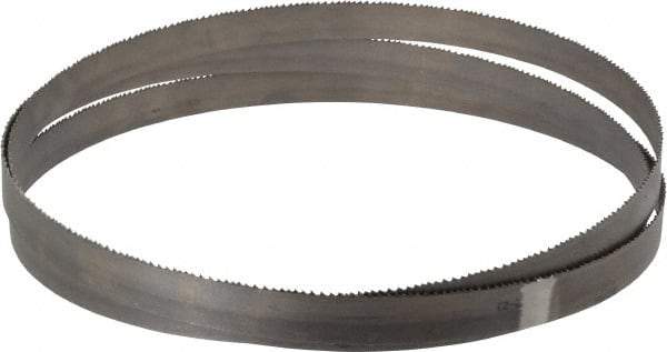 Starrett - 8 to 12 TPI, 7' 9-1/2" Long x 3/4" Wide x 0.035" Thick, Welded Band Saw Blade - Bi-Metal, Toothed Edge, Raker Tooth Set, Contour Cutting - Benchmark Tooling