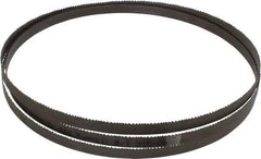 Starrett - 8 to 12 TPI, 7' 11-1/2" Long x 1/2" Wide x 0.025" Thick, Welded Band Saw Blade - Bi-Metal, Toothed Edge, Raker Tooth Set, Contour Cutting - Benchmark Tooling