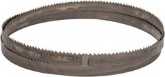 Starrett - 3 to 4 TPI, 10' 10-1/2" Long x 1" Wide x 0.035" Thick, Welded Band Saw Blade - Bi-Metal, Toothed Edge, Raker Tooth Set, Contour Cutting - Benchmark Tooling