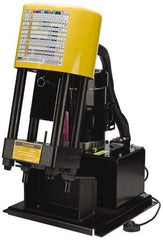 Parker - 3/16 to 1-1/4" Cut Diam, 60 Ton Bench Mount Hose Crimper - 15 sec Cycle, 19" Wide x 28" High x 24" Deep - Benchmark Tooling