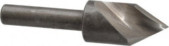 Keo - 1/2" Head Diam, 1/4" Shank Diam, 1 Flute 60° High Speed Steel Countersink - Benchmark Tooling