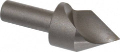 Keo - 1" Head Diam, 1/2" Shank Diam, 1 Flute 60° High Speed Steel Countersink - Bright Finish, 2-3/4" OAL, Single End, Straight Shank, Right Hand Cut - Benchmark Tooling