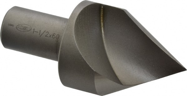 Keo - 1-1/2" Head Diam, 3/4" Shank Diam, 1 Flute 60° High Speed Steel Countersink - Benchmark Tooling