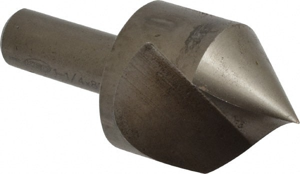 Keo - 1-1/4" Head Diam, 1/2" Shank Diam, 1 Flute 82° High Speed Steel Countersink - Benchmark Tooling