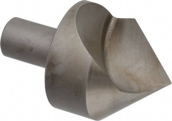 Keo - 2" Head Diam, 3/4" Shank Diam, 1 Flute 82° High Speed Steel Countersink - Bright Finish, 3-1/4" OAL, Single End, Straight Shank, Right Hand Cut - Benchmark Tooling