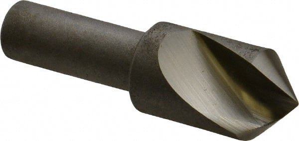 Keo - 3/4" Head Diam, 1/2" Shank Diam, 1 Flute 90° High Speed Steel Countersink - Benchmark Tooling