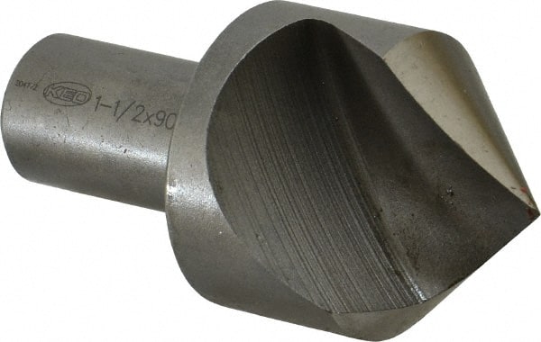 Keo - 1-1/2" Head Diam, 3/4" Shank Diam, 1 Flute 90° High Speed Steel Countersink - Benchmark Tooling