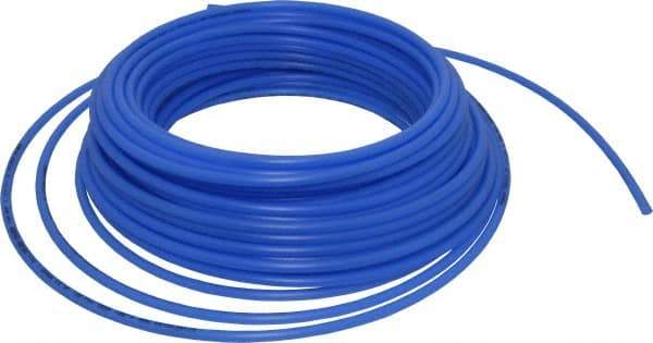 Parker - 11/64" ID x 1/4" OD, 0.04" Wall Thickness, 100' Long, Polyethylene Tube - Blue, 120 Max psi, -80 to 150°F - Benchmark Tooling