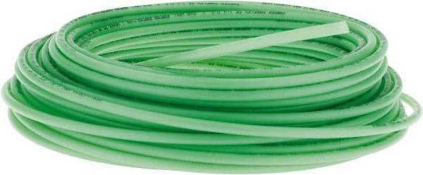 Parker - 11/64" ID x 1/4" OD, 0.04" Wall Thickness, 100' Long, Polyethylene Tube - Green, 120 Max psi, -80 to 150°F - Benchmark Tooling