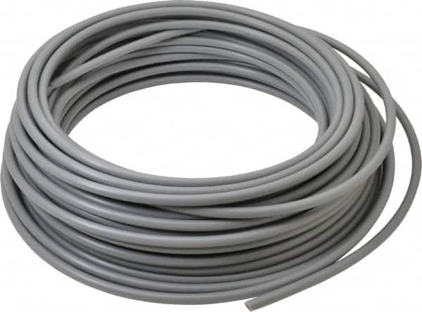 Parker - 1/4" ID x 3/8" OD, 1/16" Wall Thickness, 100' Long, Polyethylene Tube - Gray, 125 Max psi, -80 to 150°F - Benchmark Tooling