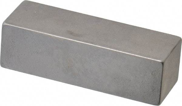 Mitutoyo - 0.4" Rectangular Steel Gage Block - Accuracy Grade 0, Includes Certificate of Inspection - Benchmark Tooling