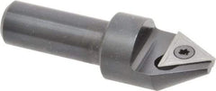 APT - 60° Included Angle, 3/4" Max Cut Diam, 3/4mm Body Diam, 1/2" Shank Diam, 2-3/8" OAL, Indexable Countersink - 1 Triangle Insert, TPGH 321 Insert Style, Positive Rake, Series CC - Benchmark Tooling