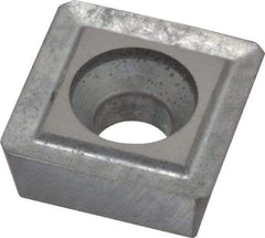 Interstate - SPGH433 HF Grade I55 Carbide Turning Insert - TiN Finish, 90° Square, 1/2" Inscr Circle, 3/16" Thick, 3/64" Corner Radius - Benchmark Tooling