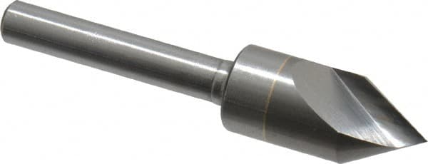 M.A. Ford - 1/2" Head Diam, 1/4" Shank Diam, 1 Flute 60° Solid Carbide Countersink - Benchmark Tooling