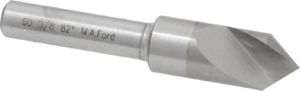 M.A. Ford - 3/8" Head Diam, 1/4" Shank Diam, 1 Flute 82° Solid Carbide Countersink - Benchmark Tooling