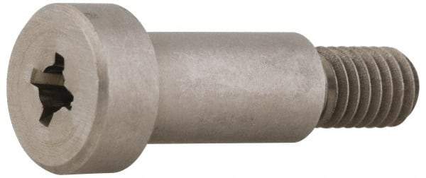 Made in USA - 1/2" Shoulder Diam x 1" Shoulder Length, 3/8-16 UNC, Phillips Precision Shoulder Screw - 300, 18-8 Stainless Steel, Uncoated, 5/16" Head Height x 3/4" Head Diam - Benchmark Tooling