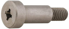 Made in USA - 3/16" Shoulder Diam x 1/4" Shoulder Length, #8-32 UNC, Phillips Precision Shoulder Screw - 300, 18-8 Stainless Steel, Uncoated, 5/32" Head Height x 5/16" Head Diam - Benchmark Tooling