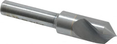 M.A. Ford - 3/8" Head Diam, 1/4" Shank Diam, 1 Flute 90° Solid Carbide Countersink - Bright Finish, 2" OAL, 0.06" Nose Diam, Single End, Straight Shank, Right Hand Cut - Benchmark Tooling