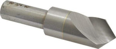 M.A. Ford - 3/4" Head Diam, 1/2" Shank Diam, 1 Flute 90° Solid Carbide Countersink - Bright Finish, 3" OAL, 0.12" Nose Diam, Single End, Straight Shank, Right Hand Cut - Benchmark Tooling