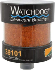 Trico - 1" Friction Fit, 5" Diam, 6-1/4" High, 35 CFM Air Flow, ABS Plastic and Impact Modified Acrylic Dessicant Breather - -28.89 to 93.33°C, Friction Fitting (M) - Benchmark Tooling