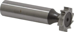 Keo - 3/4" Diam x 5/32" Face Width, High Speed Steel, 10 Teeth, Shank Connection Woodruff Keyseat Cutter - Uncoated, 2-5/32" OAL x 1/2" Shank, Straight Teeth, ANSI 506, Old Standard 8 - Benchmark Tooling