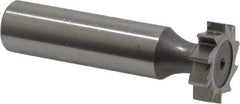 Keo - 3/4" Diam x 3/16" Face Width, High Speed Steel, 10 Teeth, Shank Connection Woodruff Keyseat Cutter - Uncoated, 2-3/16" OAL x 1/2" Shank, Straight Teeth, ANSI 606, Old Standard 9 - Benchmark Tooling