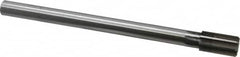 Made in USA - 13/16" Diam, 5/8" Max Diam Straight Shank, 1-3/8" Flute Length, Machine Expansion Reamer - Straight Flute, 9-1/2" OAL, Right Hand Cut, 8 Flutes, High Speed Steel, Bright Finish - Benchmark Tooling