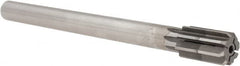 Made in USA - 31/32" Diam, 3/4" Max Diam Straight Shank, 1-1/2" Flute Length, Machine Expansion Reamer - Straight Flute, 10" OAL, Right Hand Cut, 8 Flutes, High Speed Steel, Bright Finish - Benchmark Tooling