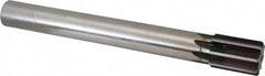 Made in USA - 1-7/16" Diam, 1-1/4" Max Diam Straight Shank, 2" Flute Length, Machine Expansion Reamer - Straight Flute, 12" OAL, Right Hand Cut, 8 Flutes, High Speed Steel, Bright Finish - Benchmark Tooling