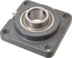 Browning - 1-3/8" ID, 4-5/8" OAL x 4-5/8" OAH 4-Bolt Flange - 3,493 Lb Static Cap, 5,782 Lb Dyn Cap, 3-5/8" Btw Mnt Hole Ctrs, Cast Iron - Benchmark Tooling