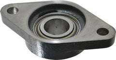 Browning - 1" ID, 4-7/8" OAL x 2-3/4" OAH 2-Bolt Flange - 1,651 Lb Static Cap, 2,801 Lb Dyn Cap, 3-57/64" Btw Mnt Hole Ctrs, Cast Iron - Benchmark Tooling