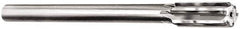 Made in USA - 1-7/16" Diam, 1-1/4" Max Diam Straight Shank, 2" Flute Length, Machine Expansion Reamer - Straight Flute, 12" OAL, Right Hand Cut, 8 Flutes, Carbide-Tipped, Bright Finish - Benchmark Tooling