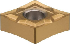 Seco - CNGP432 MF1 Grade TS2000 Carbide Turning Insert - TiAlN/TiN Finish, 80° Diamond, 1/2" Inscr Circle, 3/16" Thick, 1/32" Corner Radius - Benchmark Tooling